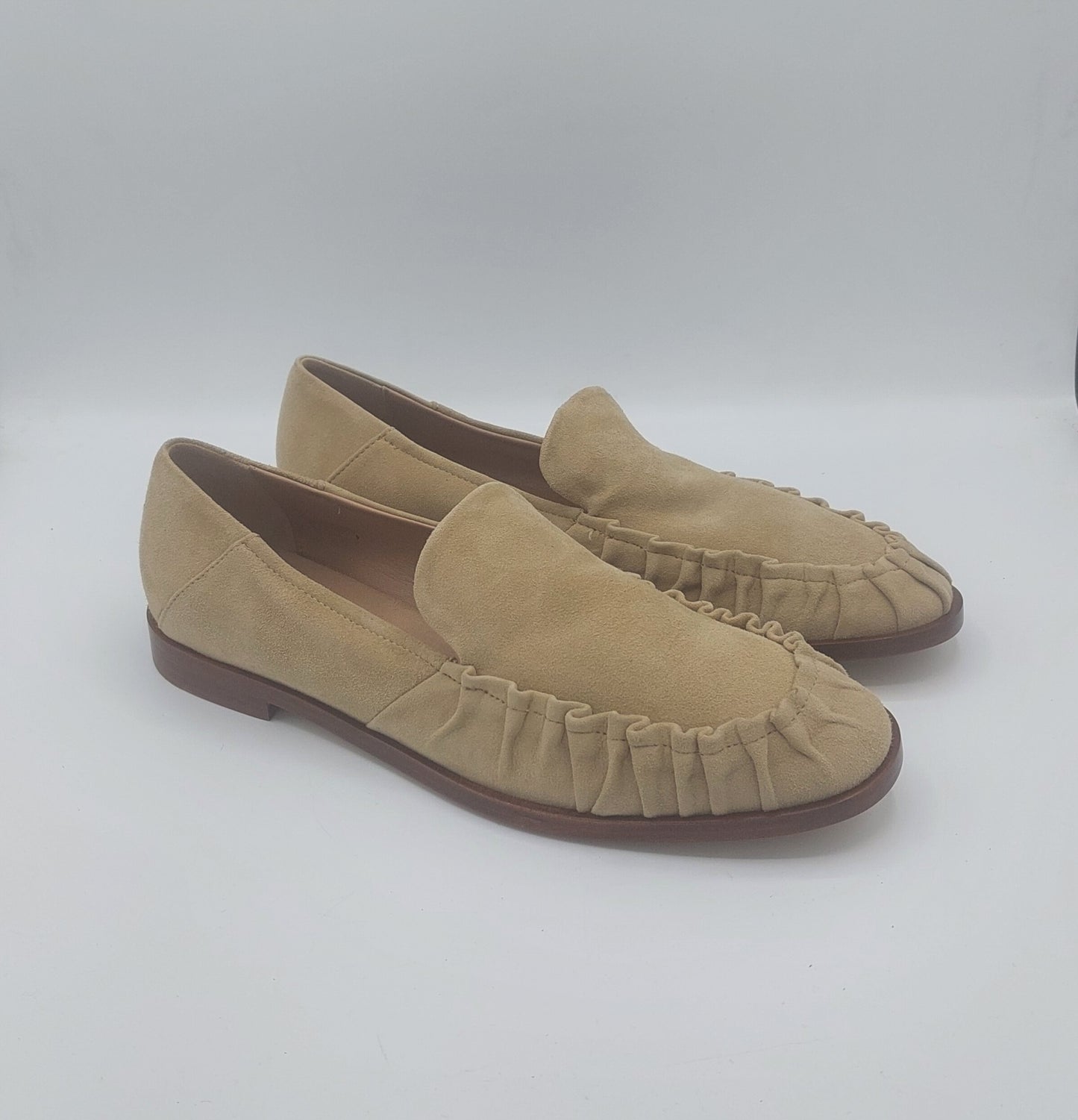 Lorena Paggi mocassino donna in camoscio beige