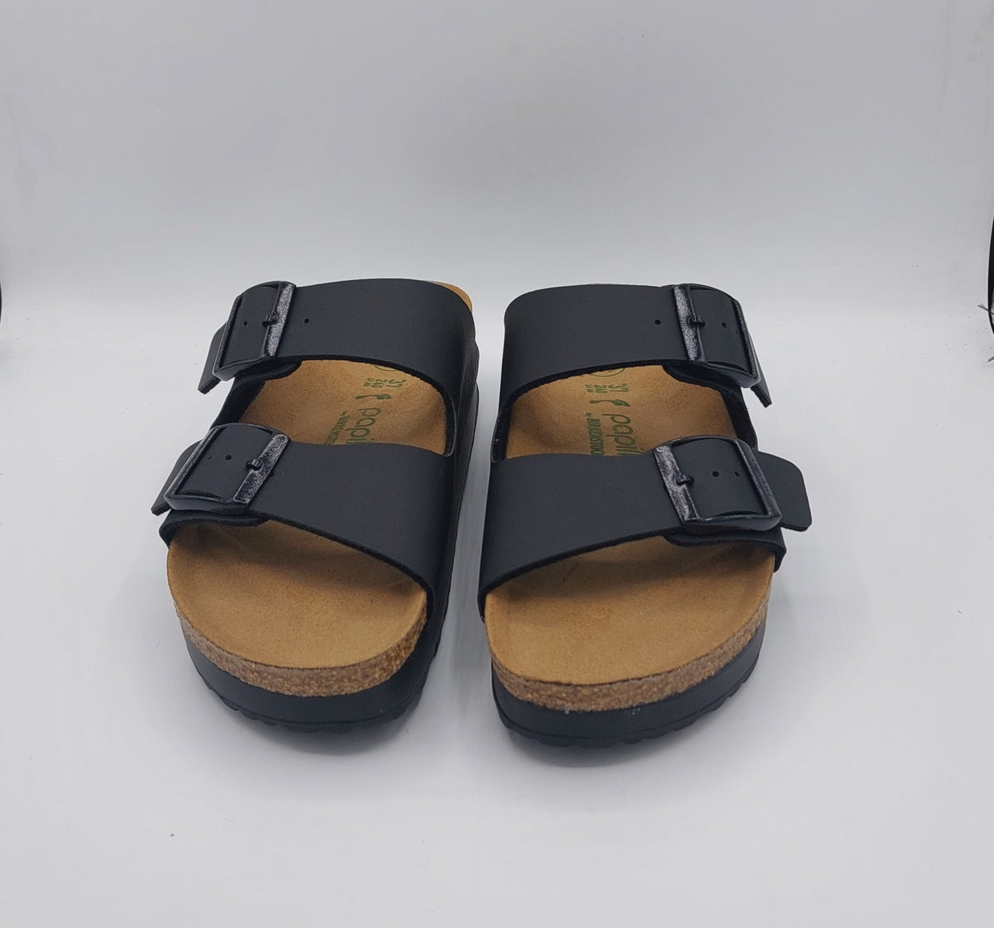 Birkenstock ciabatta Arizona pop platform nera