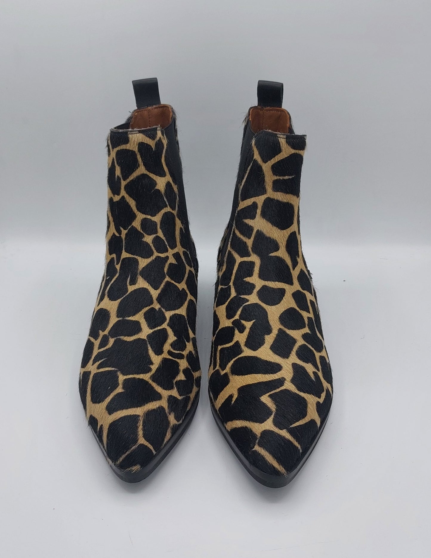 T.Q stivaletto cavallino stampato  giraffa forma sfilata