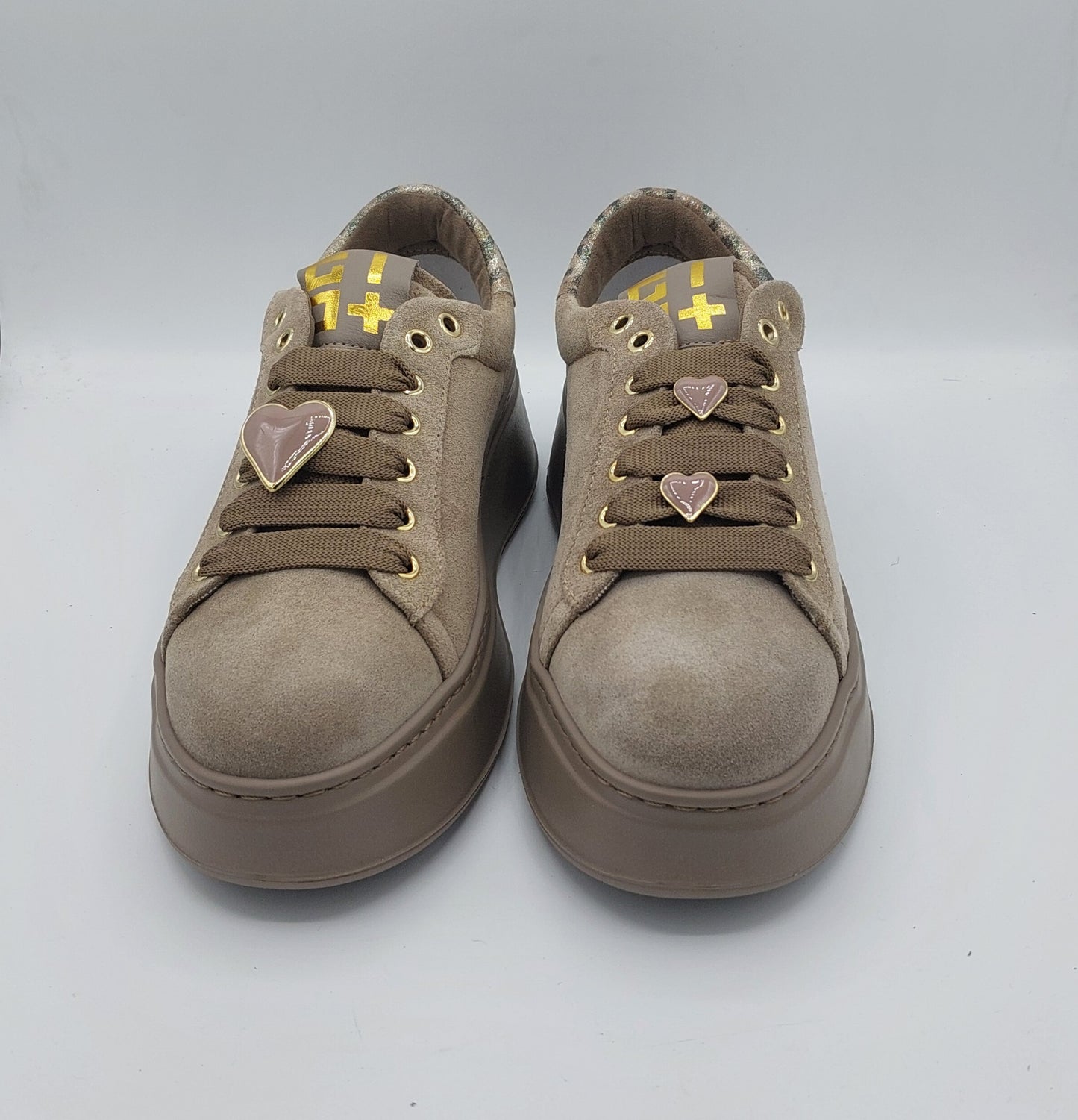 Gio+ sneakers camoscio tortora
