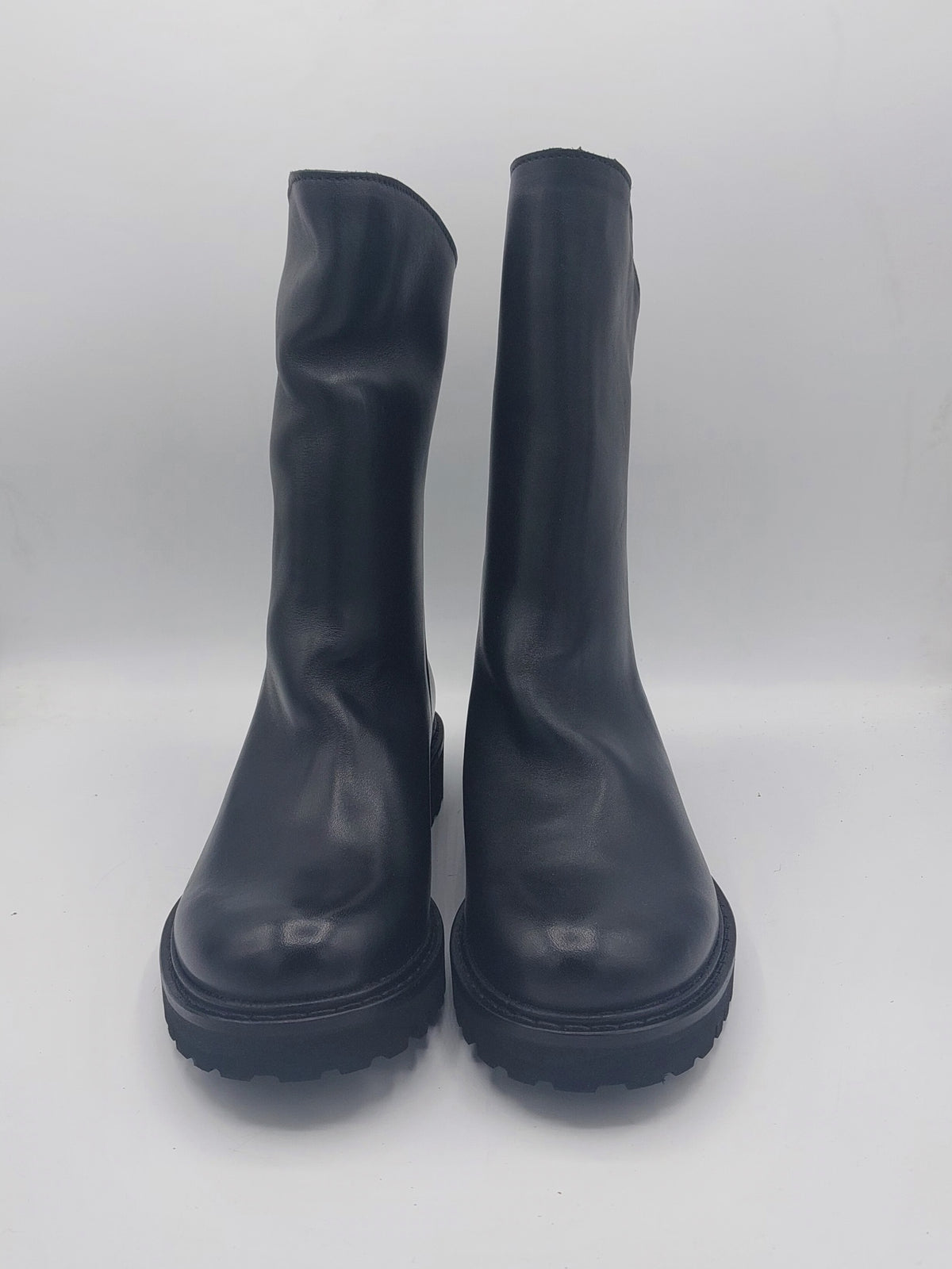 Felmini stivale pelle nera