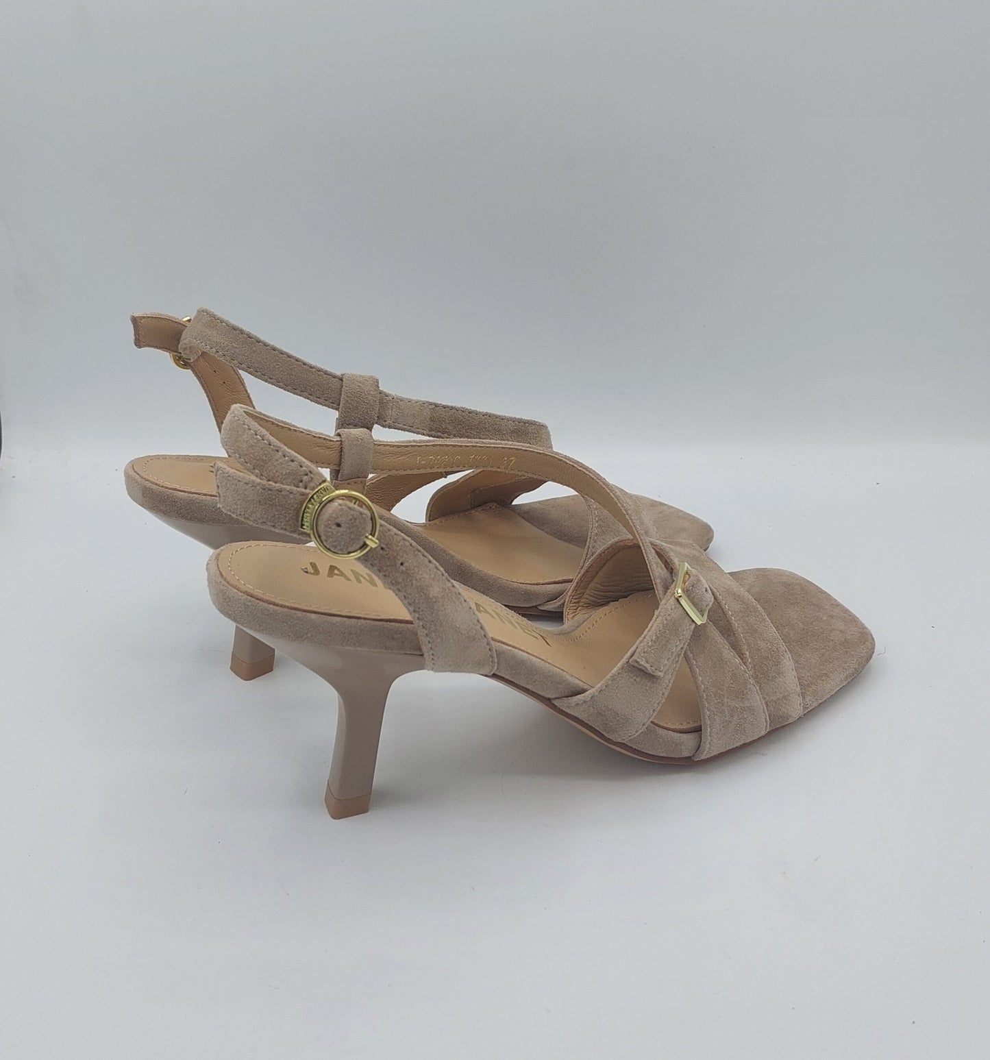 Janet e Janet sandalo in camoscio beige