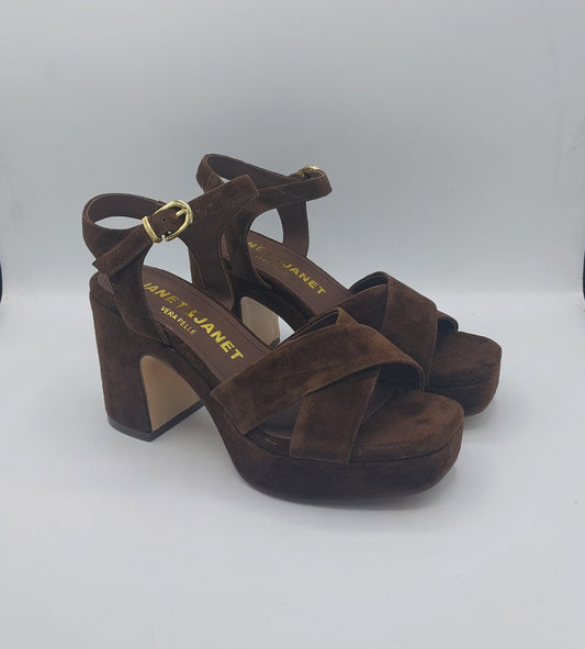Janet e Janet sandalo in camoscio marrone
