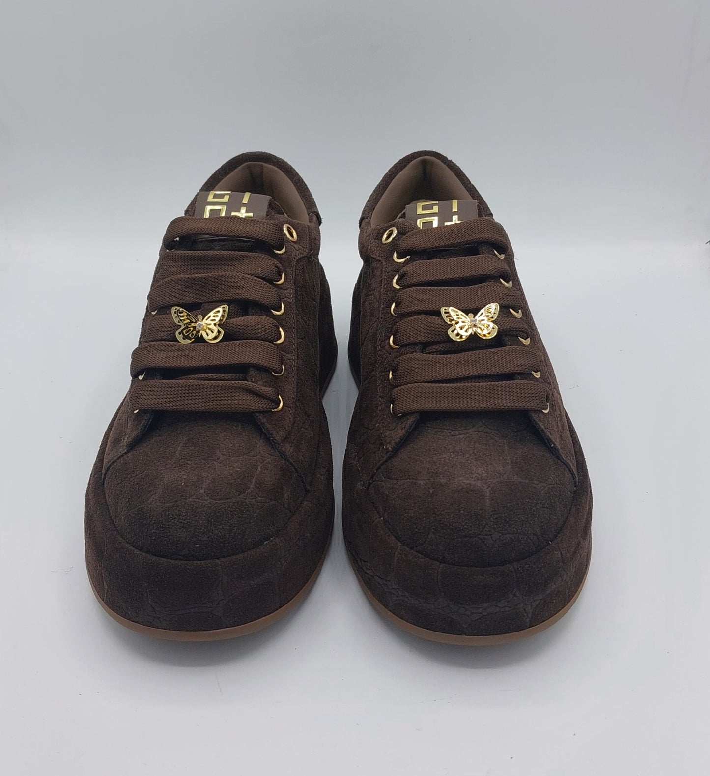 Gio+ sneakers donna camoscio cocco marrone