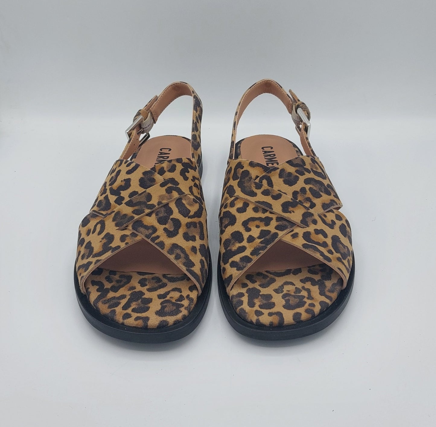 Carmens sandalo camoscio animalier