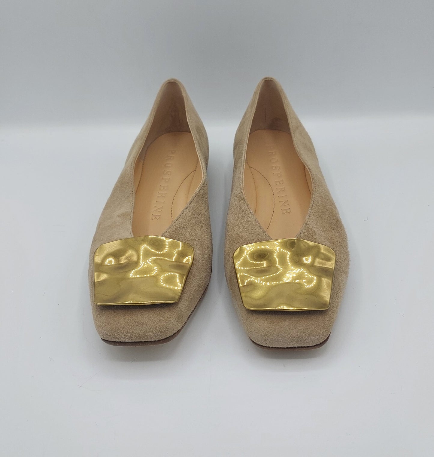 Prosperine ballerina camoscio beige