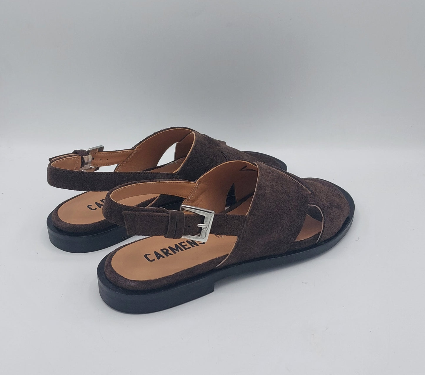 Carmens sandalo camoscio marrone