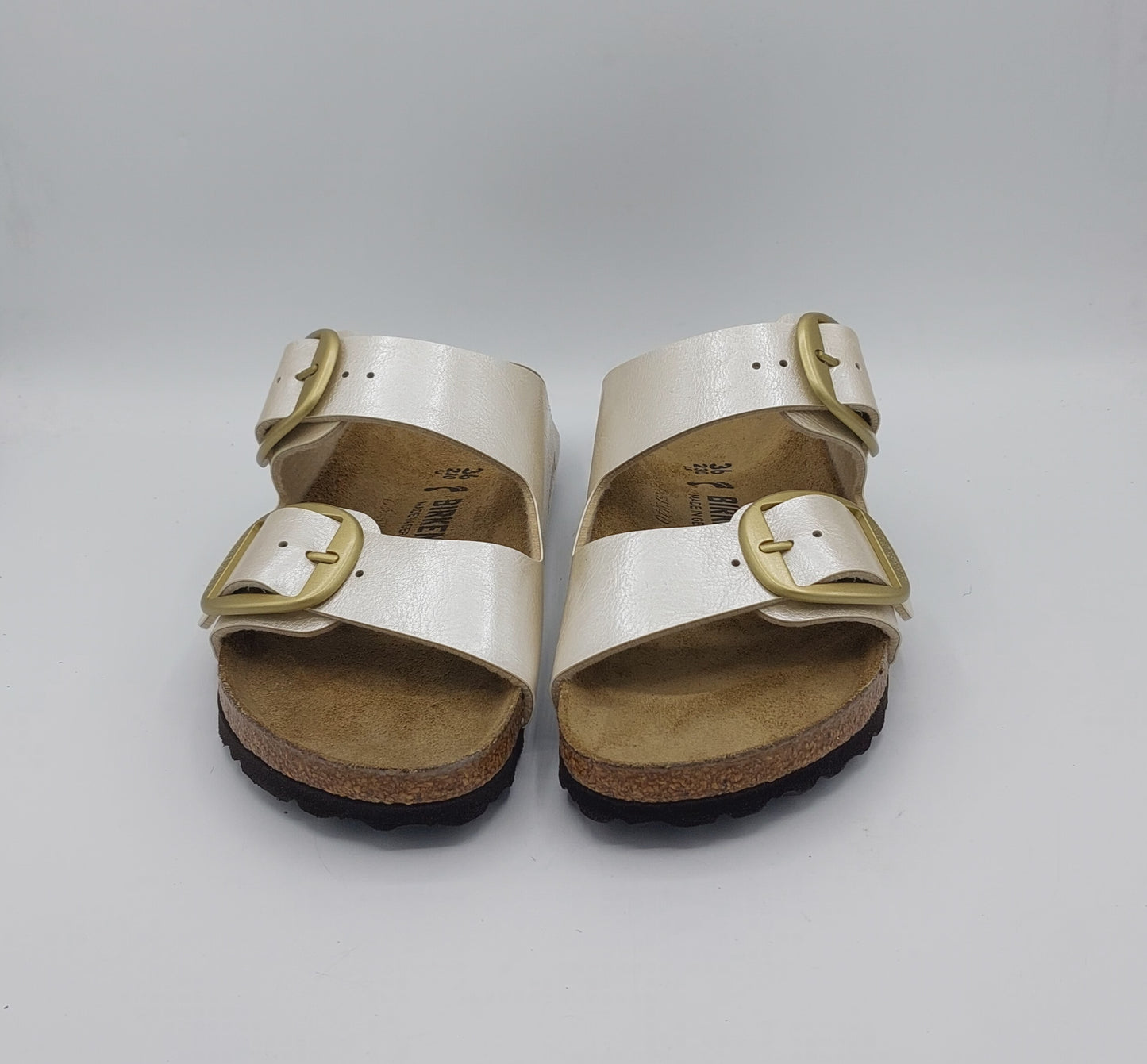 Birkenstock ciabatta Arizona Buckle pearl white