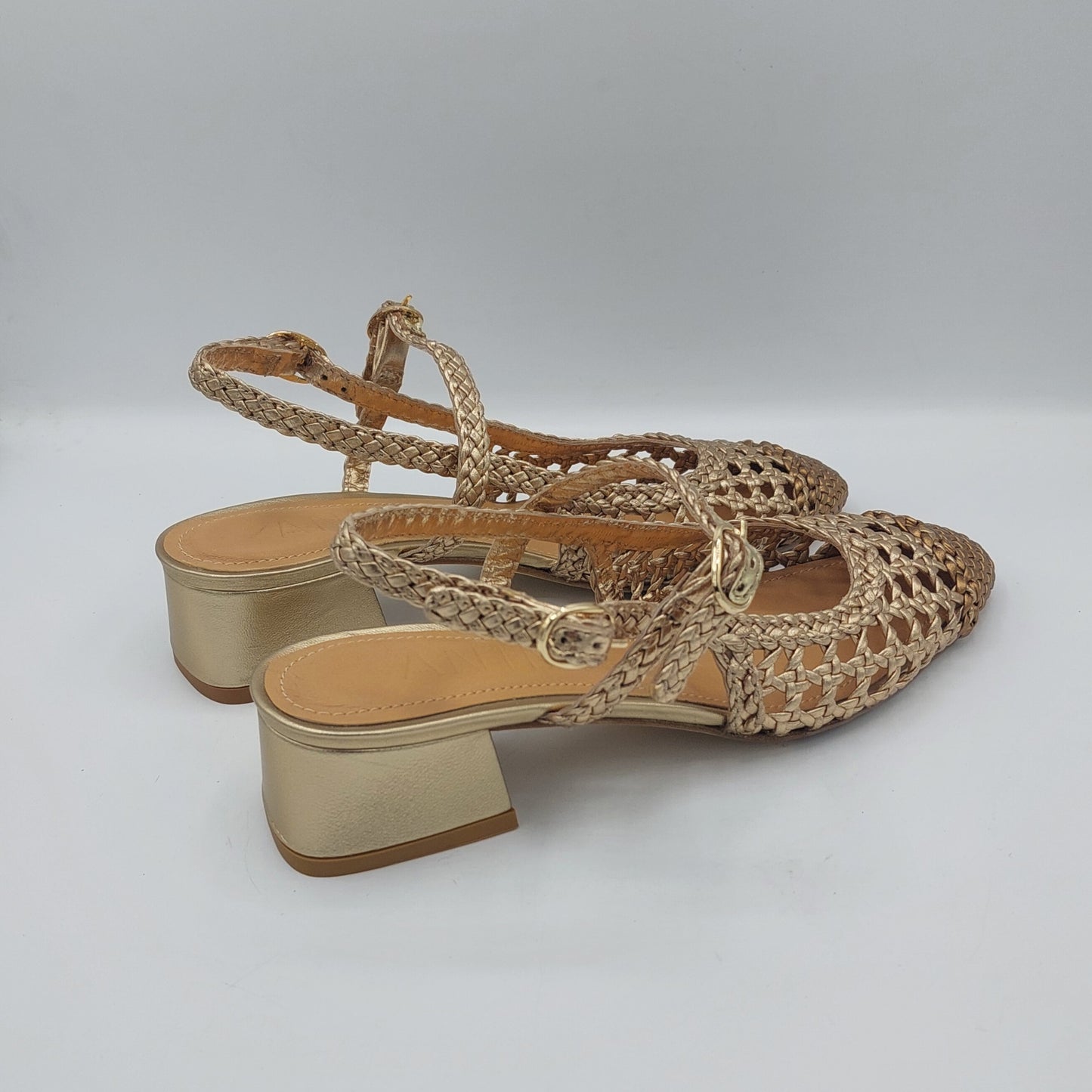 Anima scarpa chanel lavorata bicolore