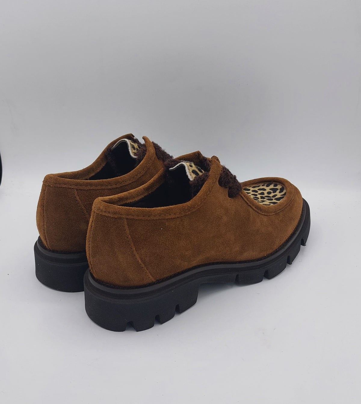 Les tulipes paraboot donna tabacco e animalier