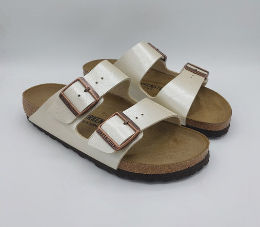 Birkenstock ciabatta donna  Arizona graceful pearl white