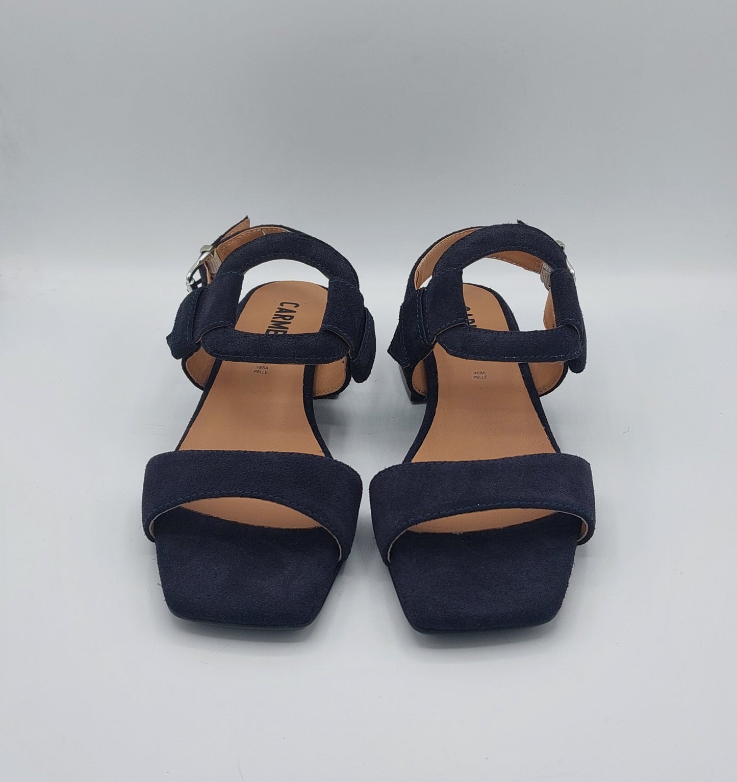 Carmens sandalo camoscio blu
