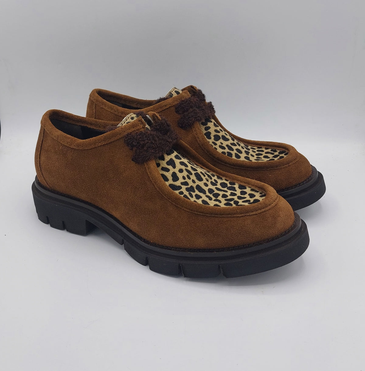 Les tulipes paraboot donna tabacco e animalier