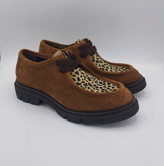 Les tulipes paraboot donna tabacco e animalier