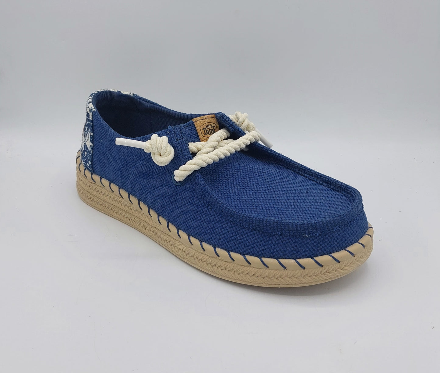 Dude donna tessuto colore blu