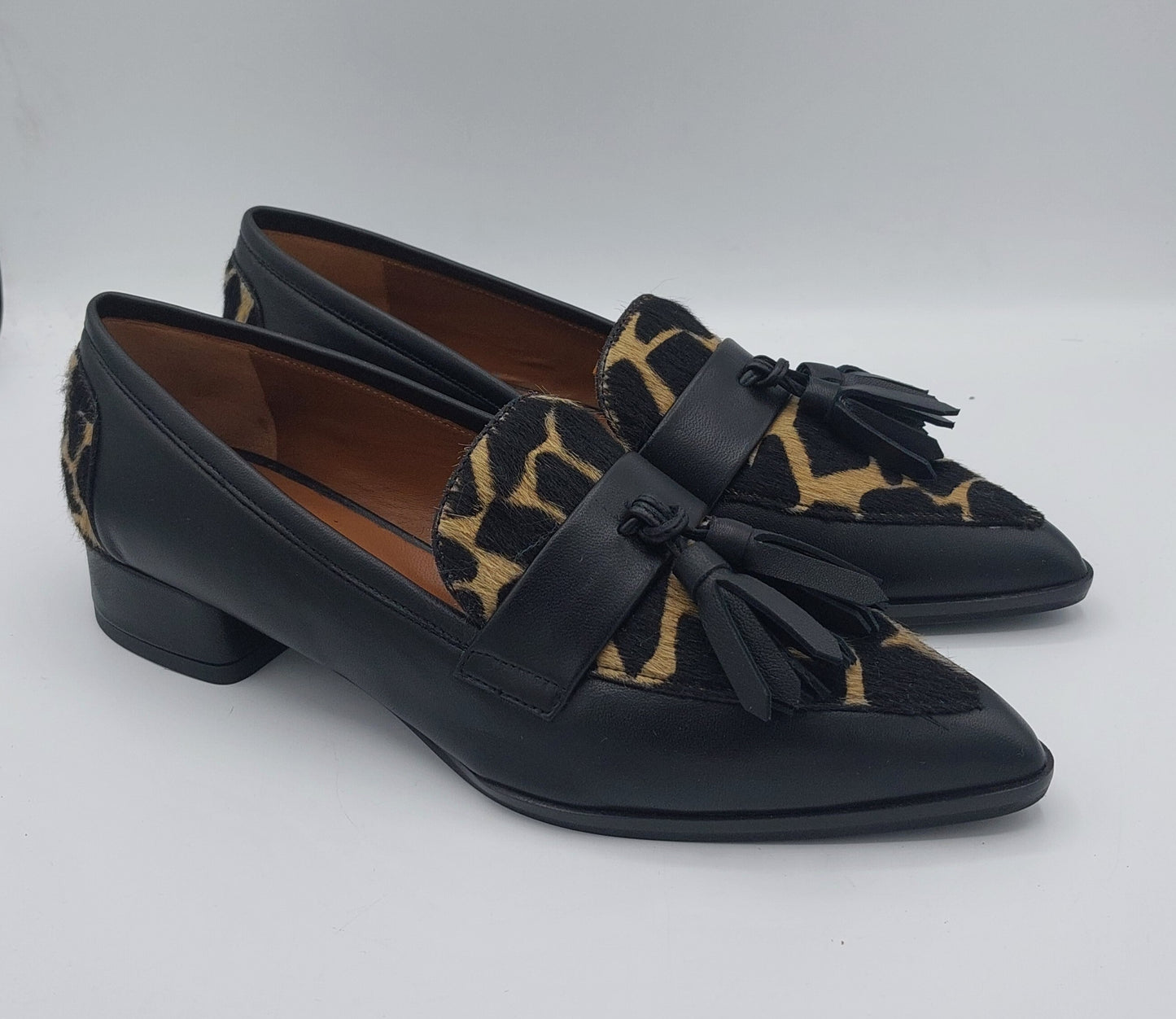 T.Q mocassino basso stampato cavallino giraffa