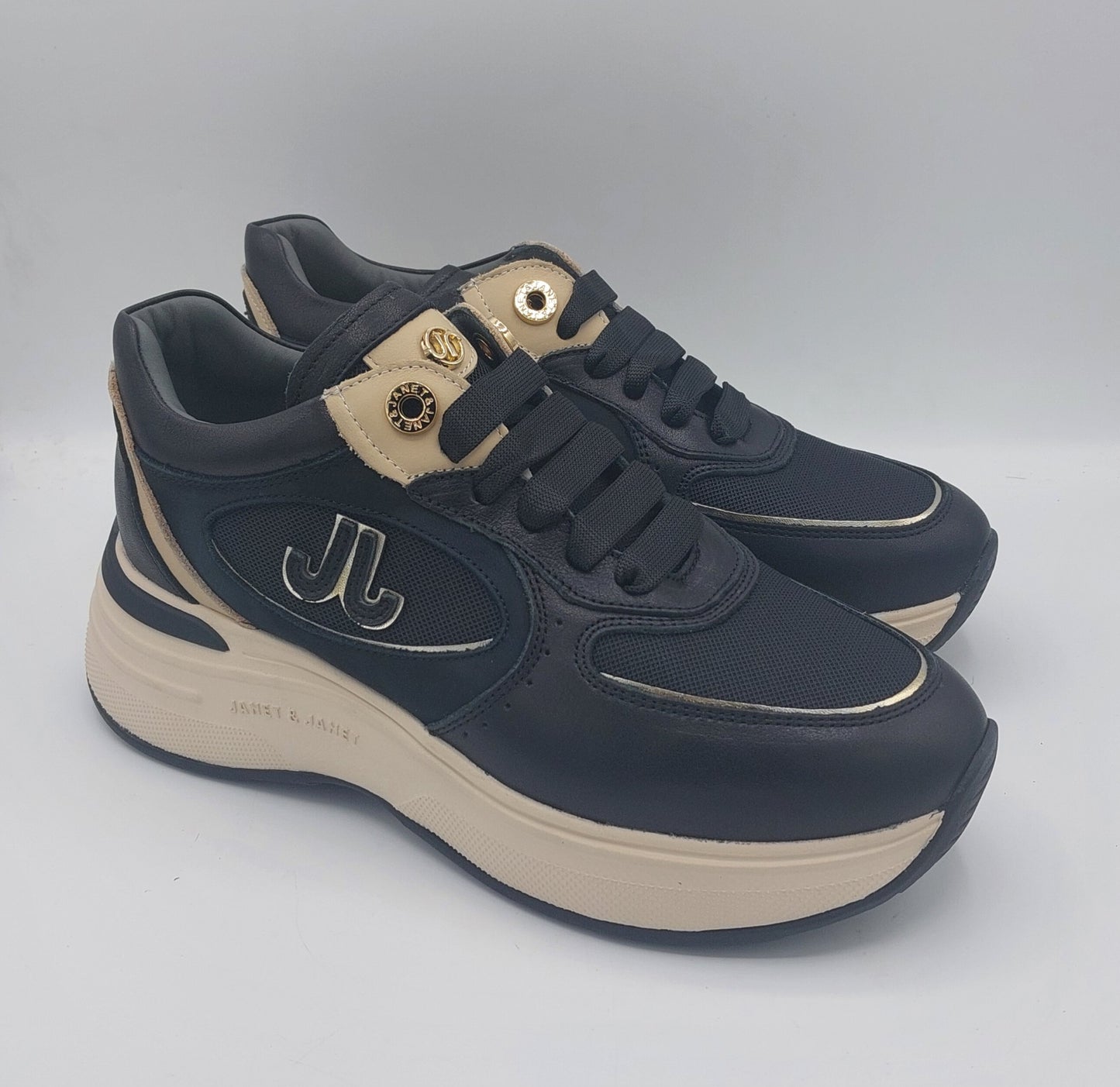 Janet e Janet sneakers runner donna nera