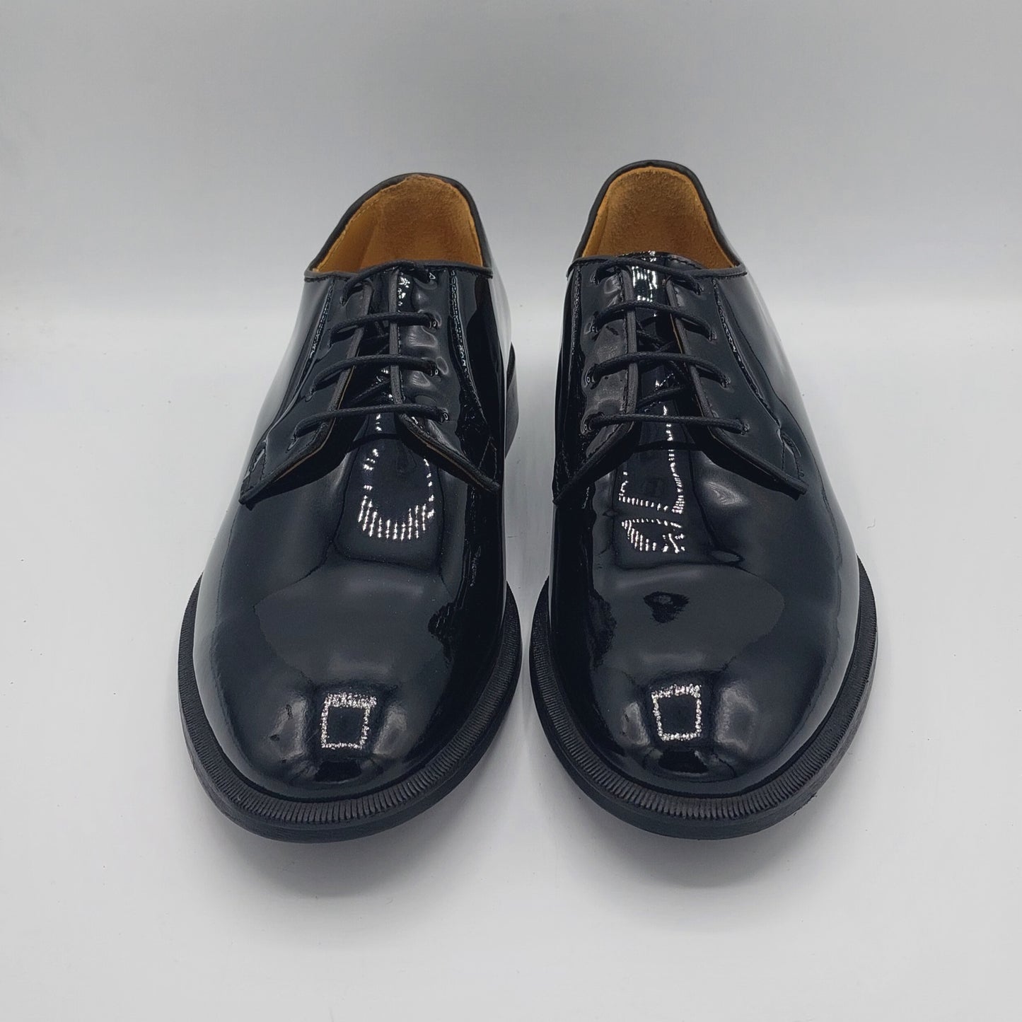 Lord Douglas scarpa allacciata in pelle nera vernice