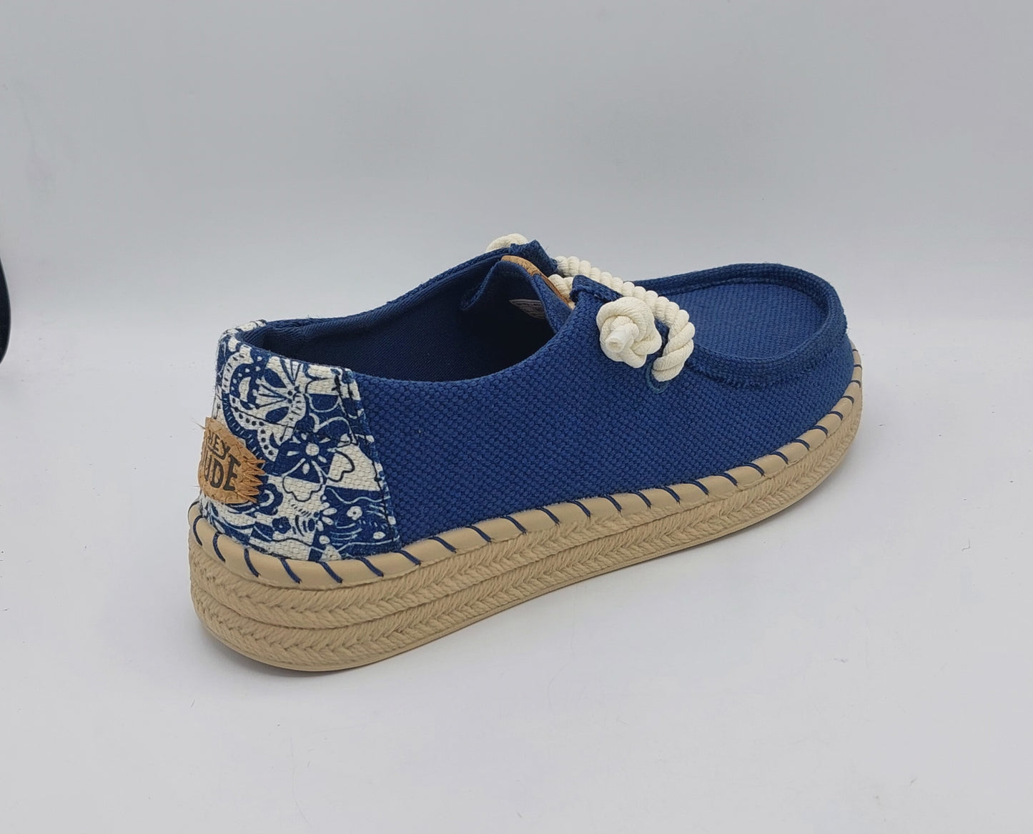 Dude donna tessuto colore blu