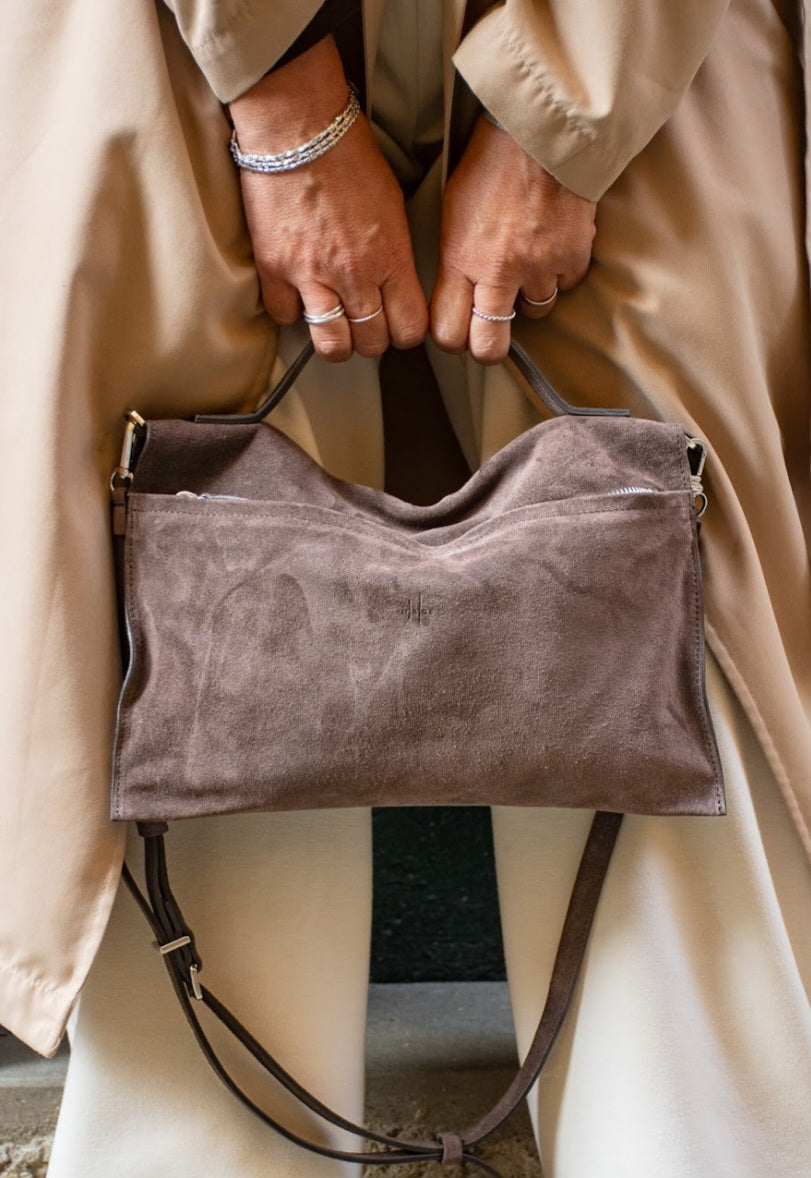 Hags borsa nabuk marrone