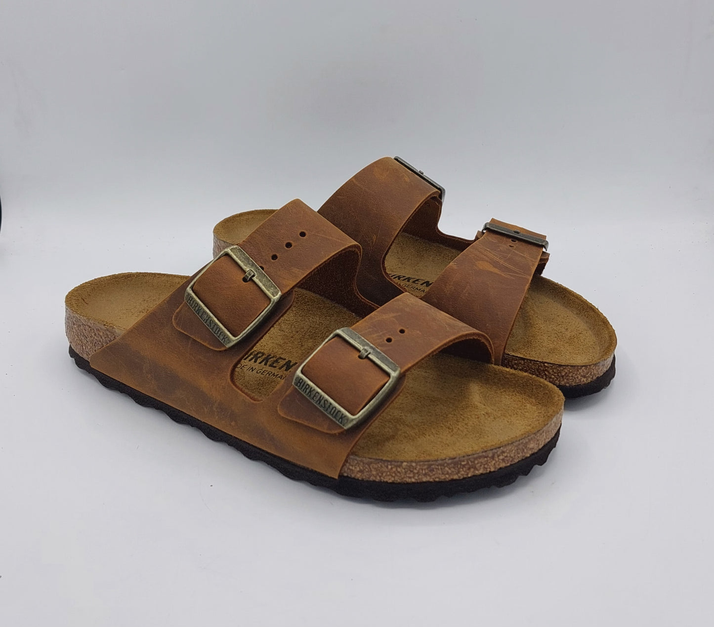 Birkenstock ciabatta Arizona uomo donna colore cognac