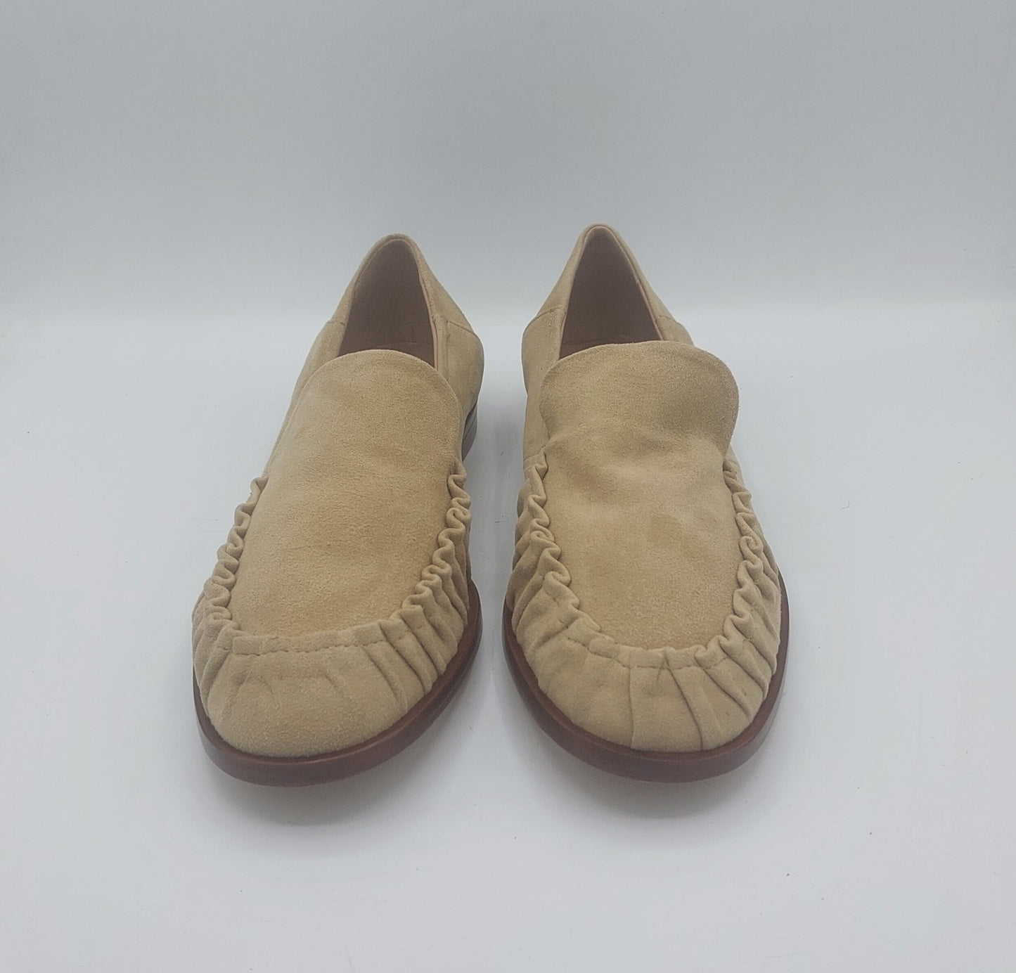 Lorena Paggi mocassino donna in camoscio beige