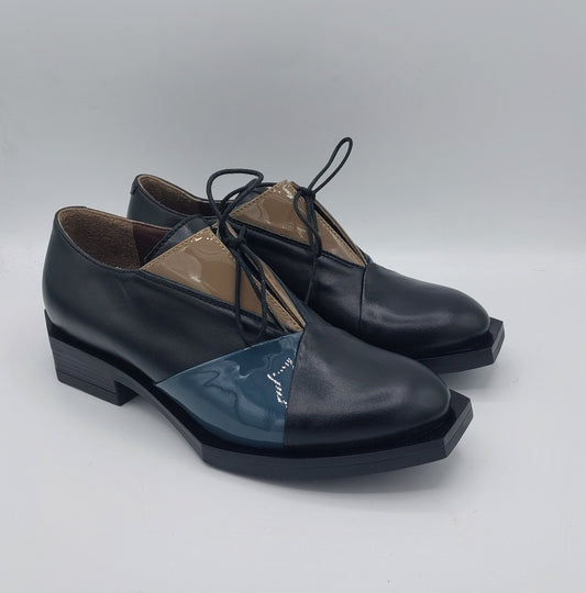 Le bohemien scarpa legata in pelle tre colori