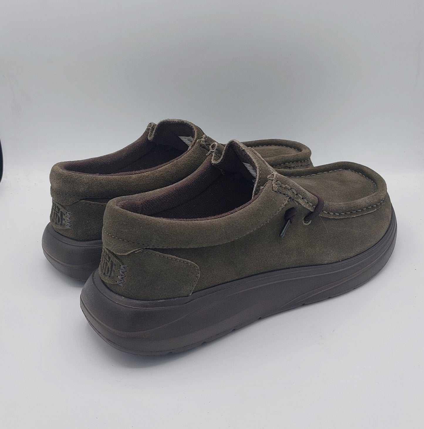 Dude scarpa uomo camoscio grigio scuro