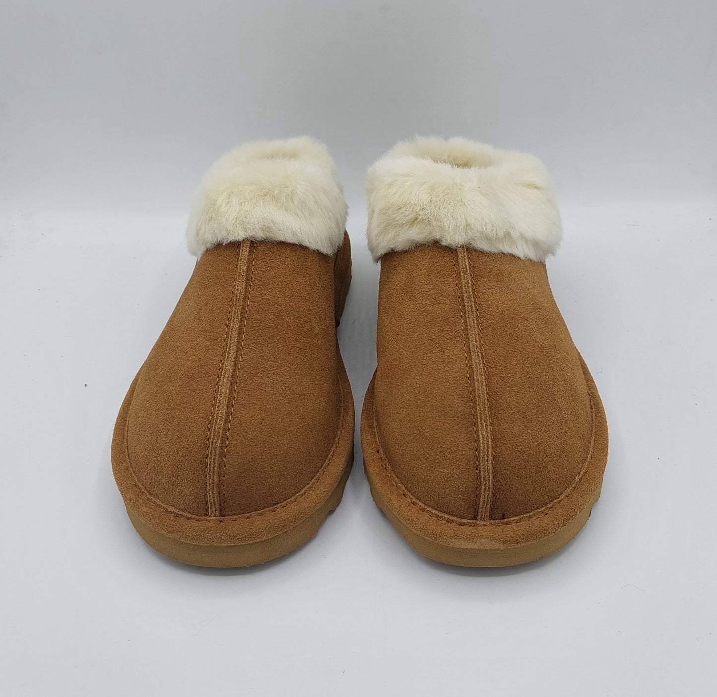 Clarks sabot con pelliccia color tabacco