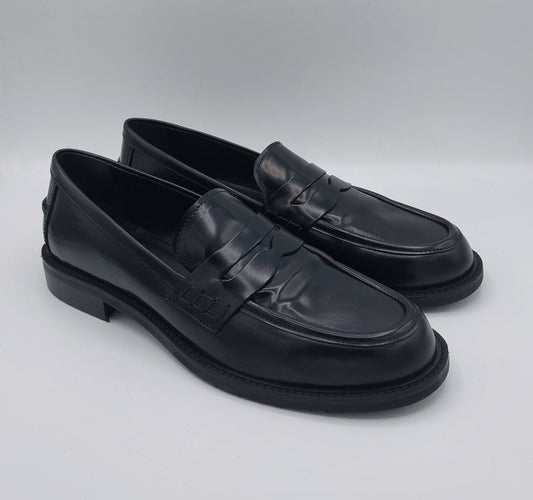 Anima mocassino in pelle spazzolata