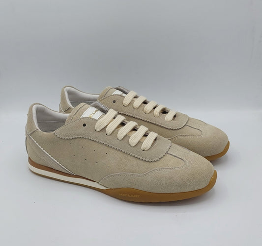 Janet e Janet sneakers donna in camoscio beige