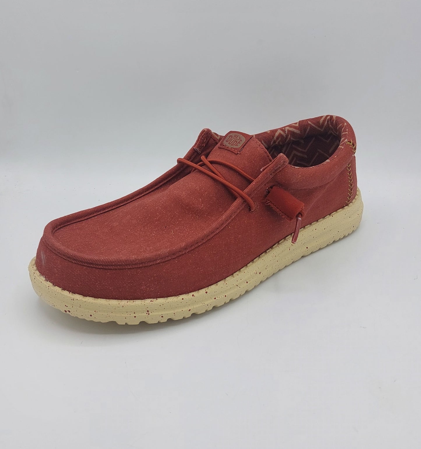 Dude uomo tessuto colore rosso