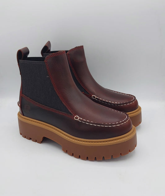 Timberland stivaletto donna pelle burgundy