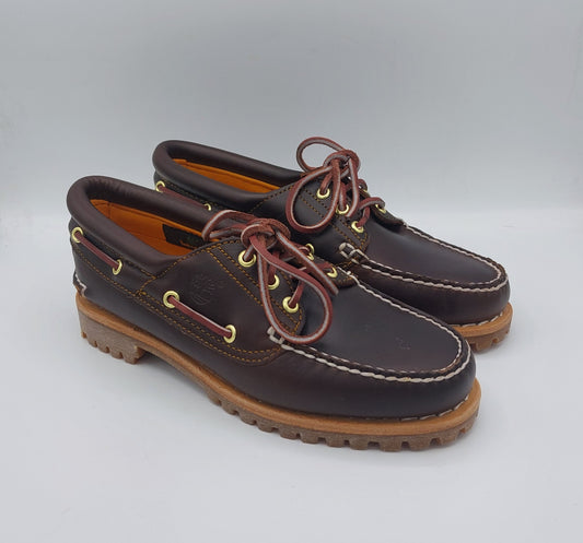 Timberland scarpa barca donna in cuoio