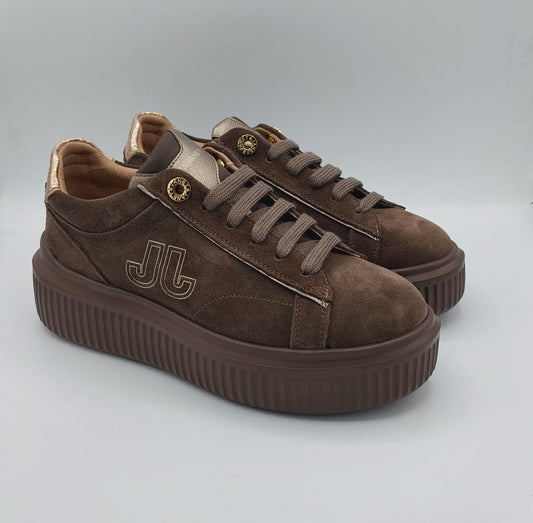 Janet e Janet sneakers camoscio marrone