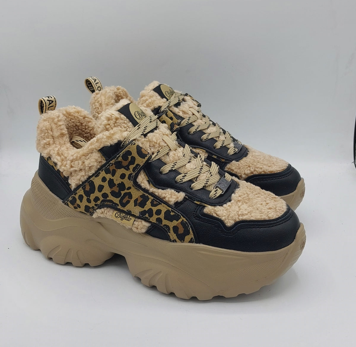 Buffalo sneakers donna pelliccia