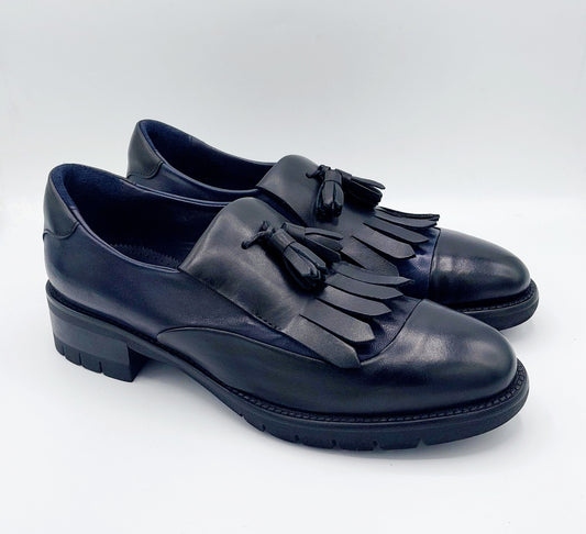Calpierre scarpa donna bicolore blu e nera
