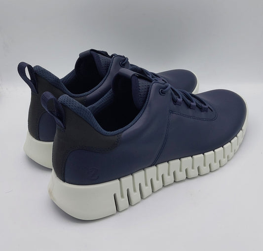 Ecco sneakers uomo pelle blu