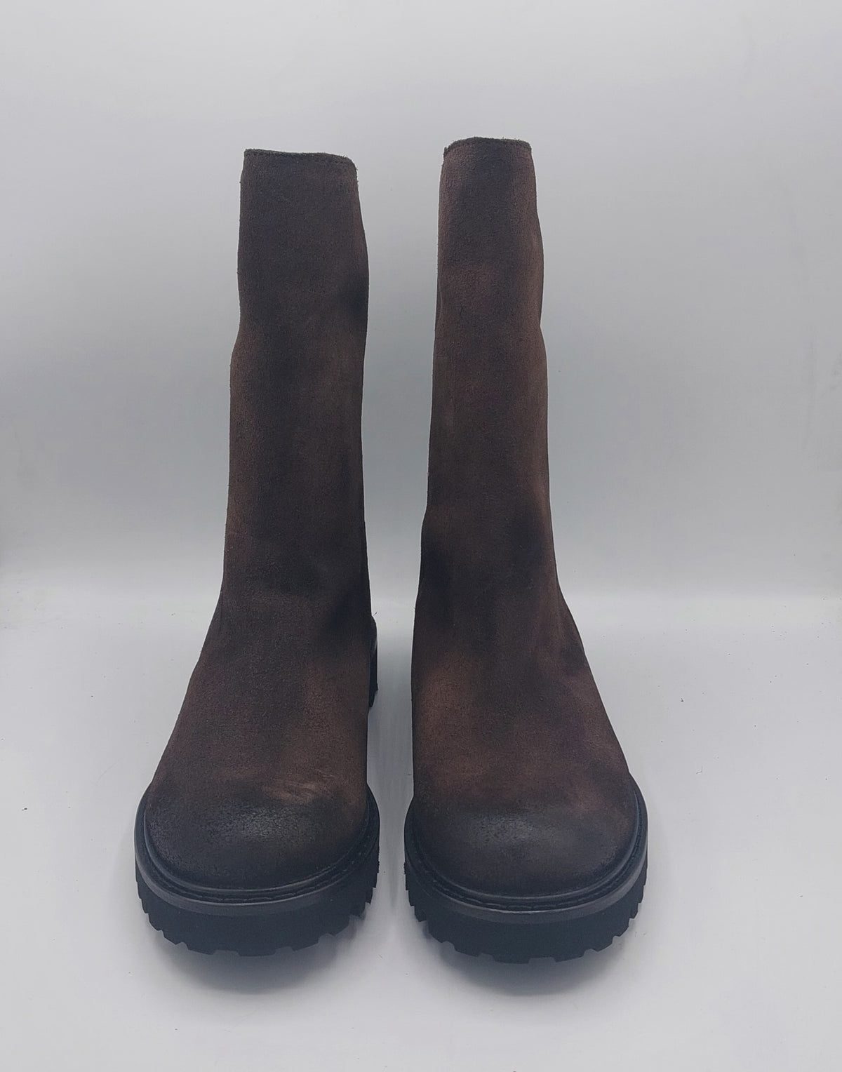 Felmini stivale pelle marrone