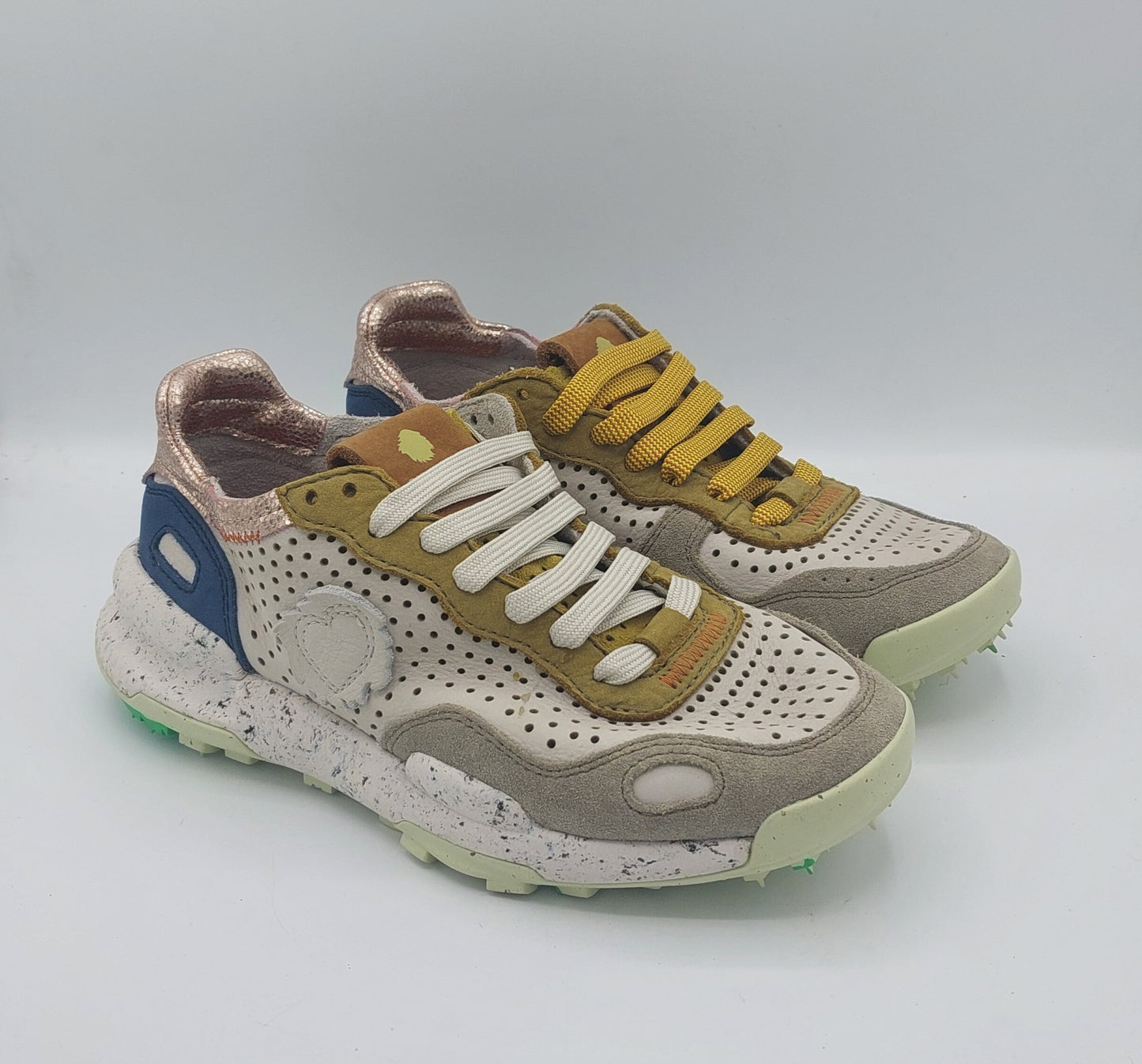 Satorisan sneakers donna pelle forata multicolor