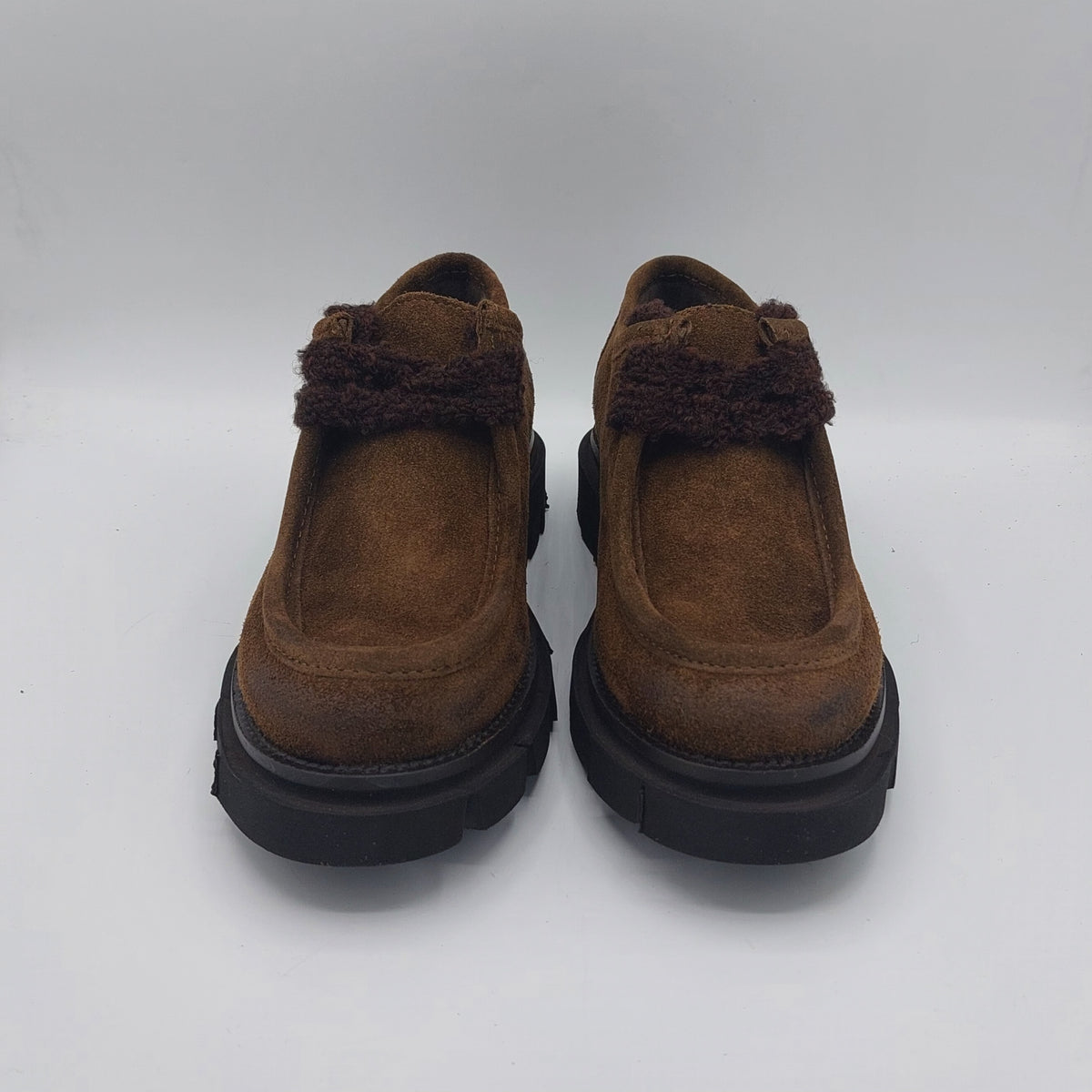 Les tulipes paraboot camoscio color tabacco