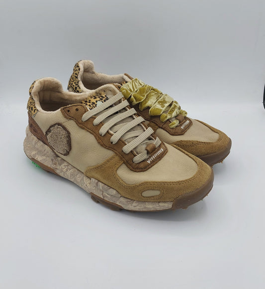 Satorisan sneakers donna in pelle beige