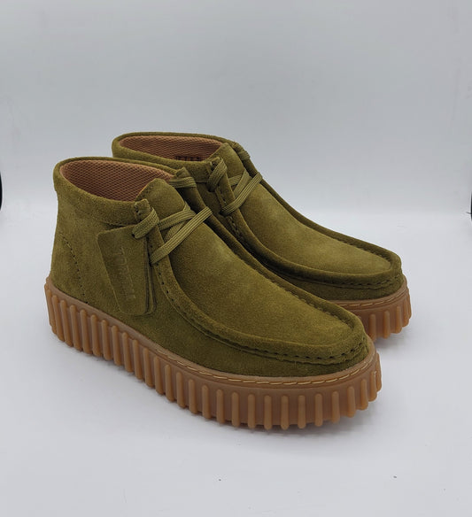 Clarks scarpa donna in camoscio verde