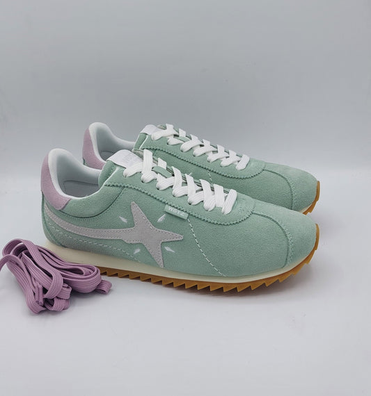 Wizz sneakers donna camoscio verde tiffany