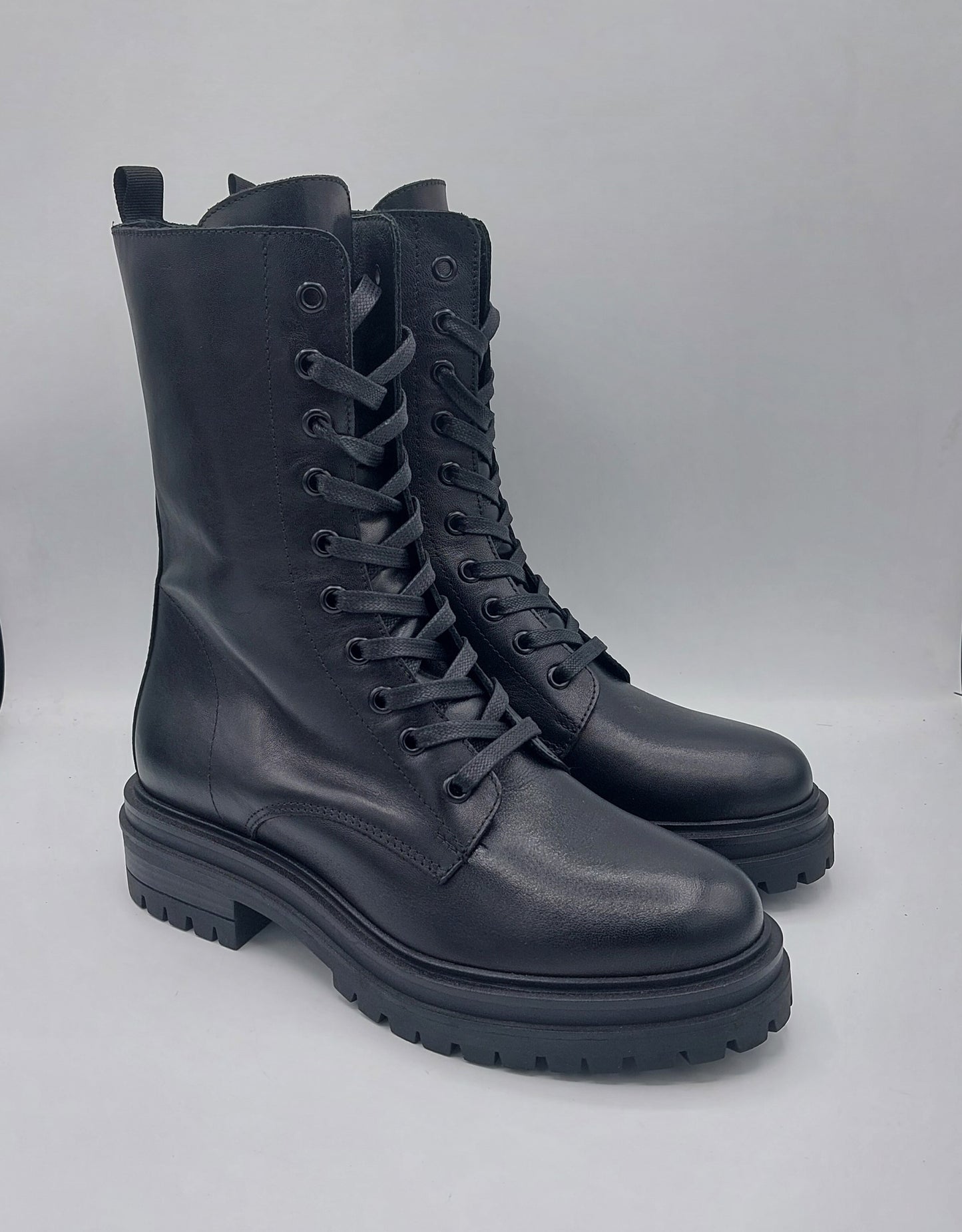 Les tulipes anfibio donna in  pelle nera