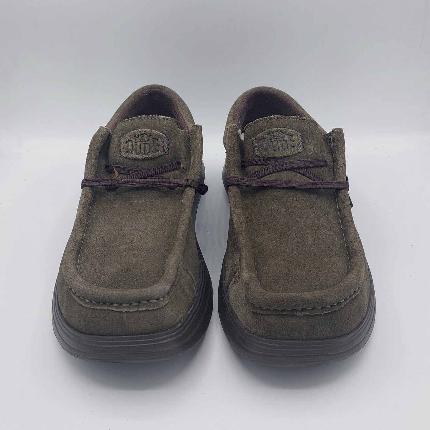 Dude scarpa uomo camoscio grigio scuro