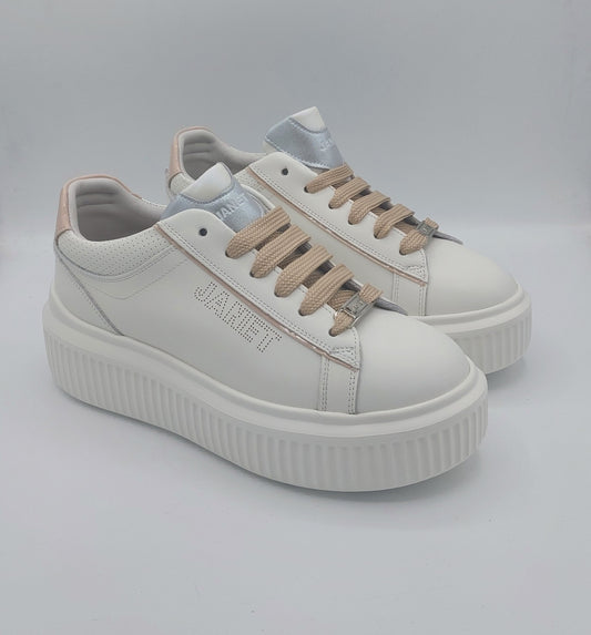 Janet e Janet sneakers donna in pelle bianca