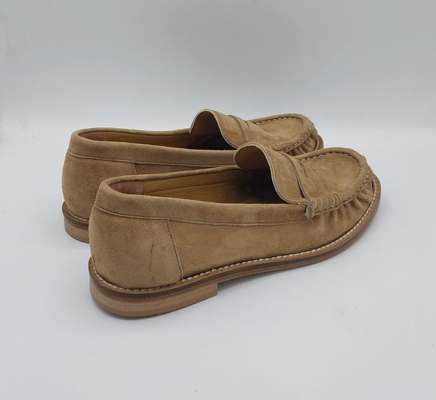 Anima mocassino donna in camoscio