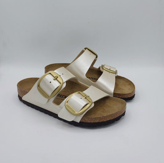 Birkenstock ciabatta Arizona Buckle pearl white