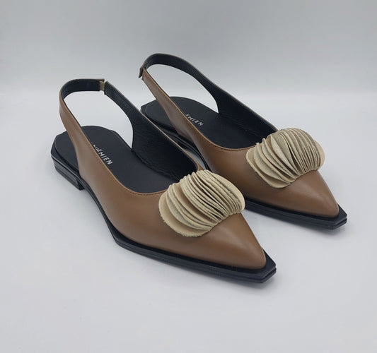 Le bohemien schanel in pelle bicolore